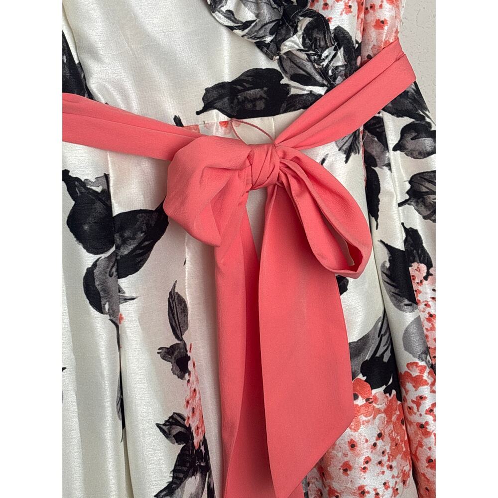 Jessica Howard Floral Ruffle Dress Size 16 - Picture 4 of 14